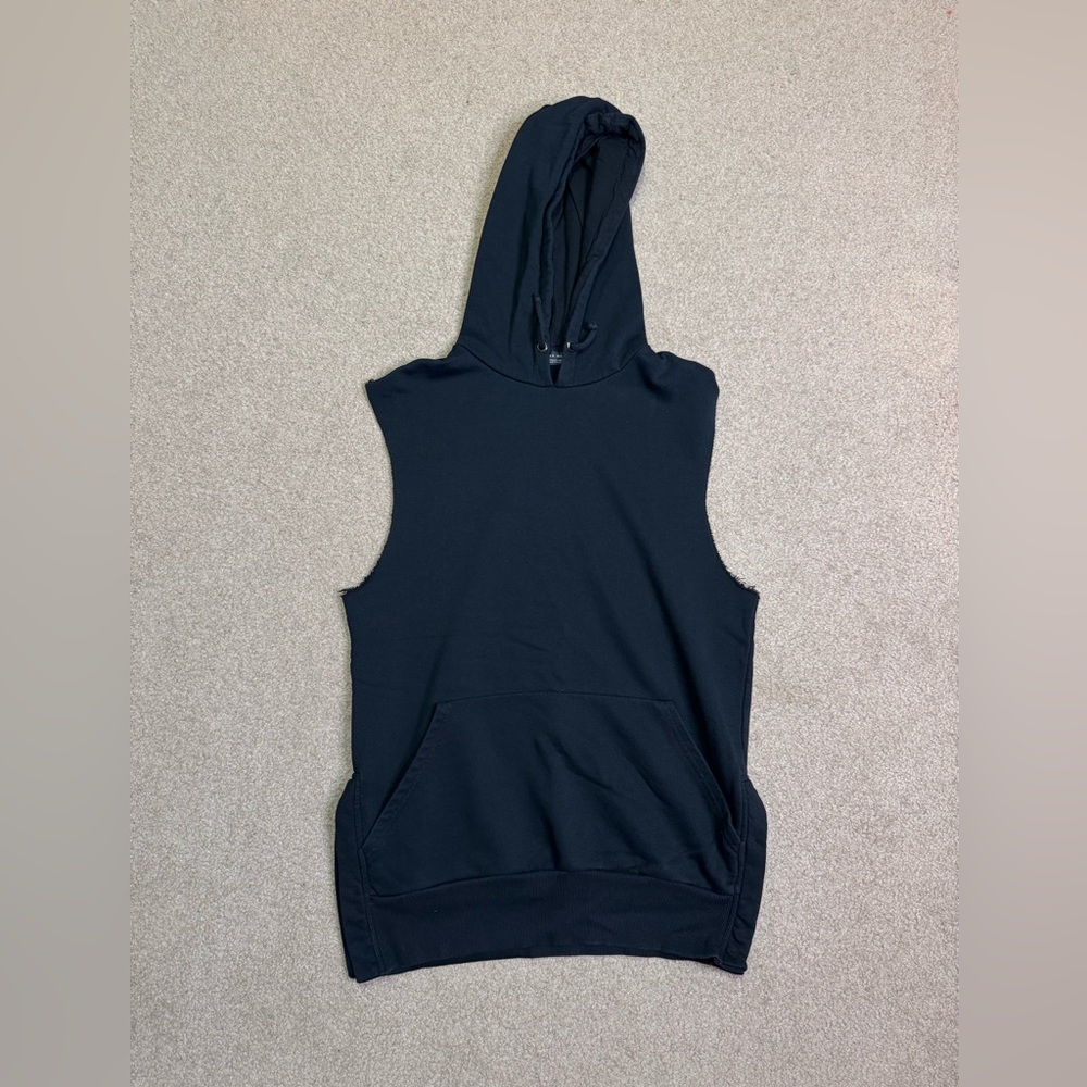 Zara Man Sleeveless Pullover Muscle Hoodie